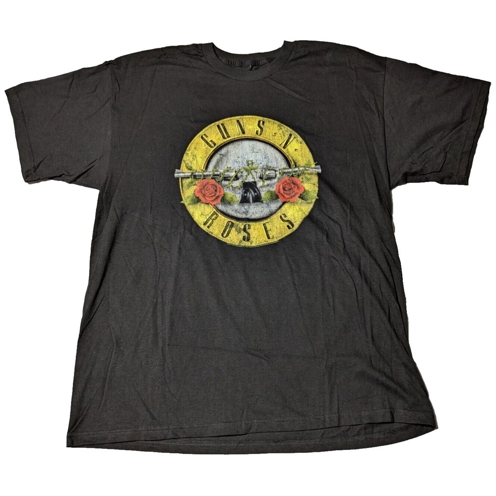 GUNS N ROSES Men Size 2XL Black Cotton Bravado Graphic T-Shirt NEW